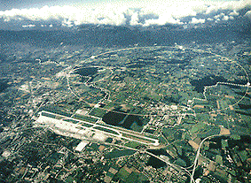 Aerial view of the LEP implantation zone