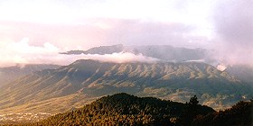 View from The Cumbre (Monte de Quemada) across to the Caldera